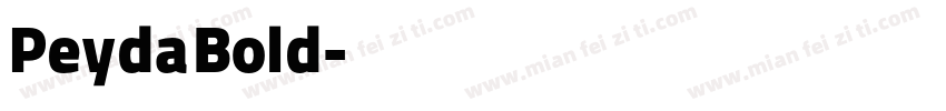 Peyda Bold字体转换